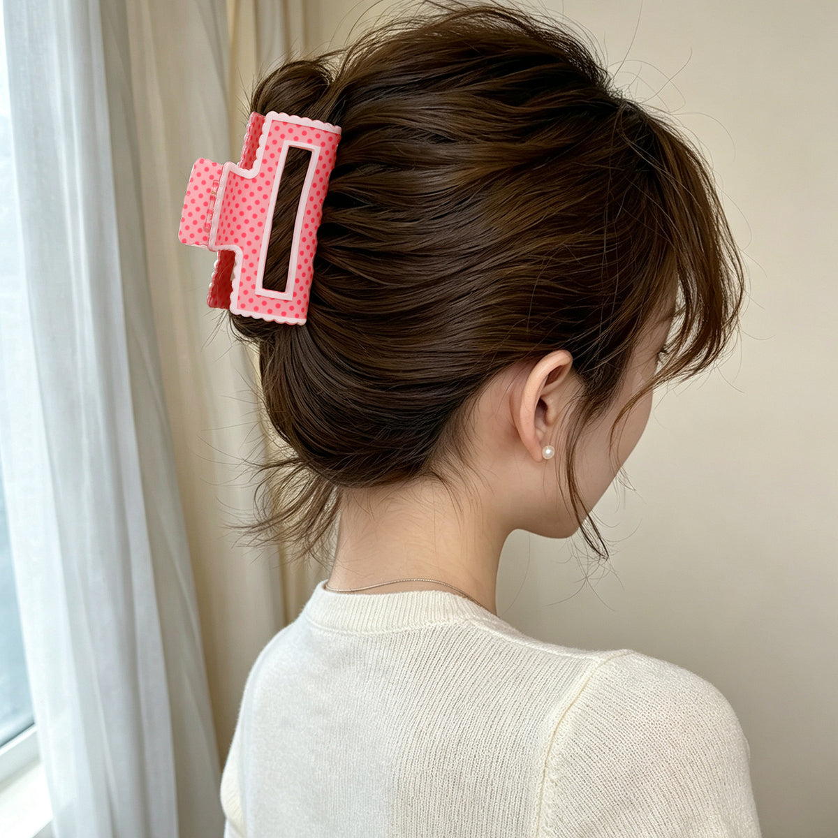 Hollow Square Hair Claw - DippedShop Wholesale - #4899