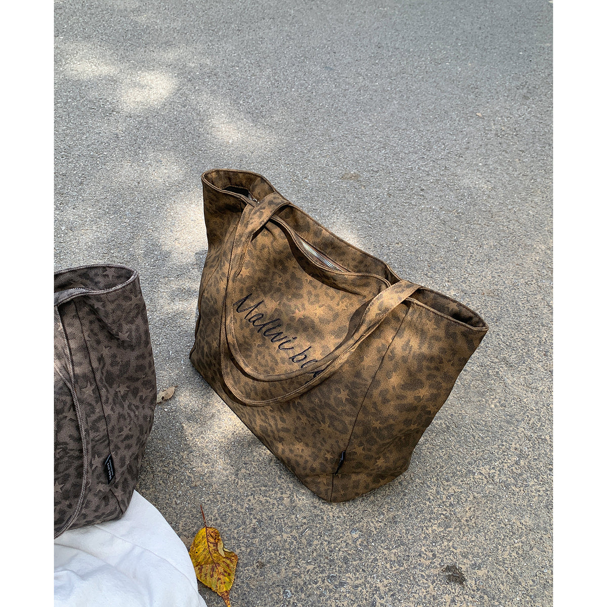 Casual Leopard Print Large Capacity Tote Bag 6W10BBG2352