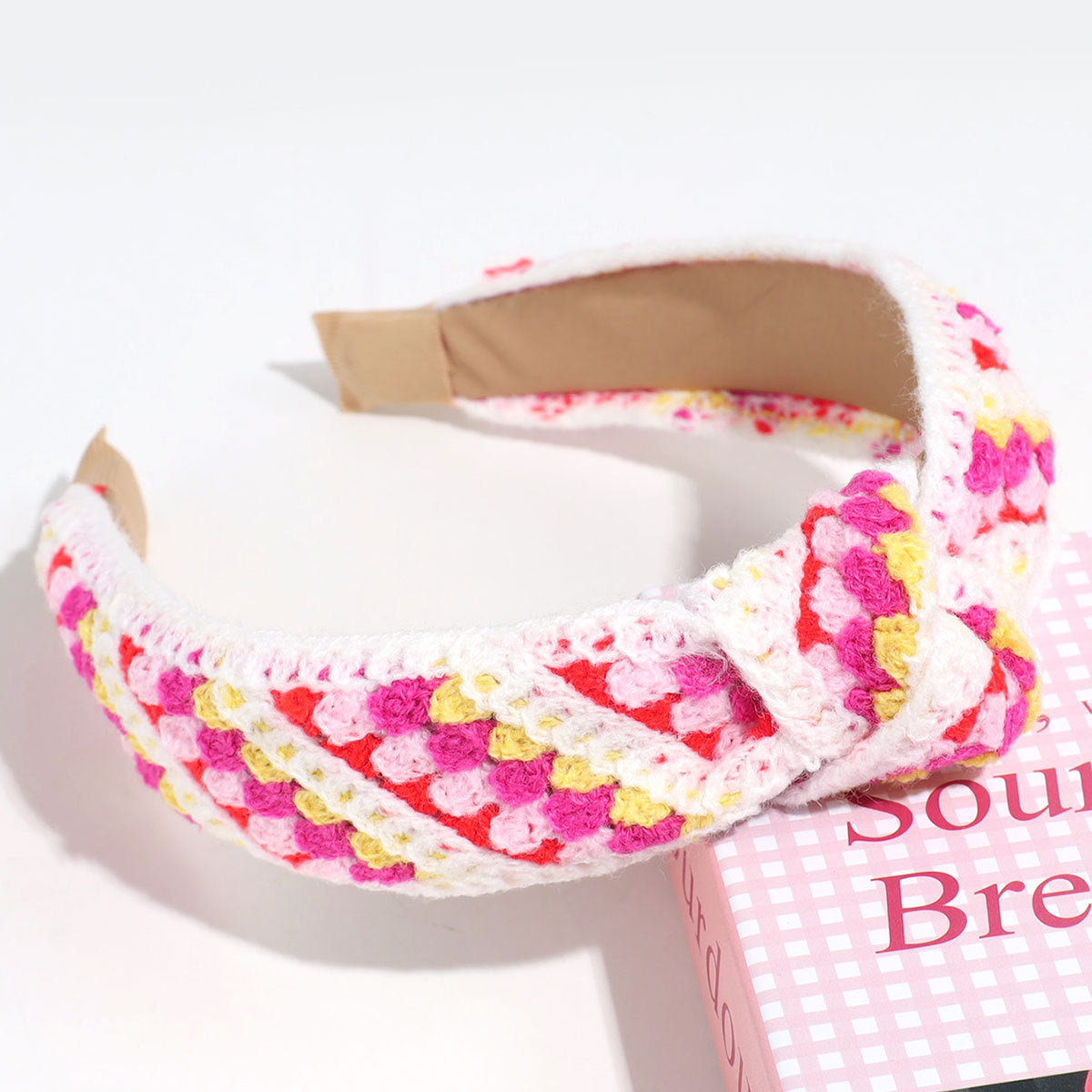 Floral Handmade Crochet Wide Headwrap Elastic Headband MK2PIM6W6HBD80