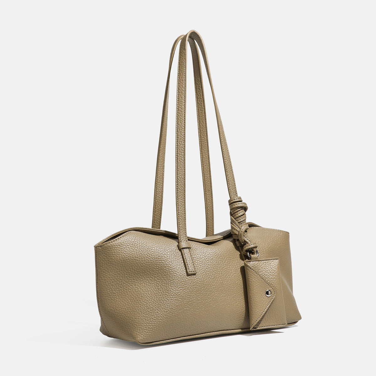 Minimalist Solid Color PU Leather Boston Bag 6W10BBG2406