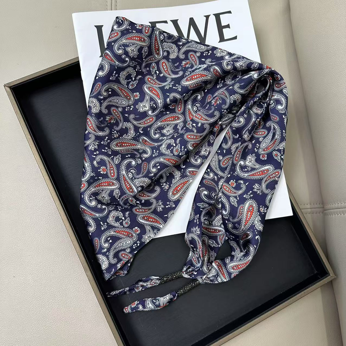 Floral Print Silk Scarf - DippedShop Wholesale - #5731