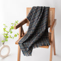 Vintage Soft Plaid Tassel Scarf 6W6NSW289