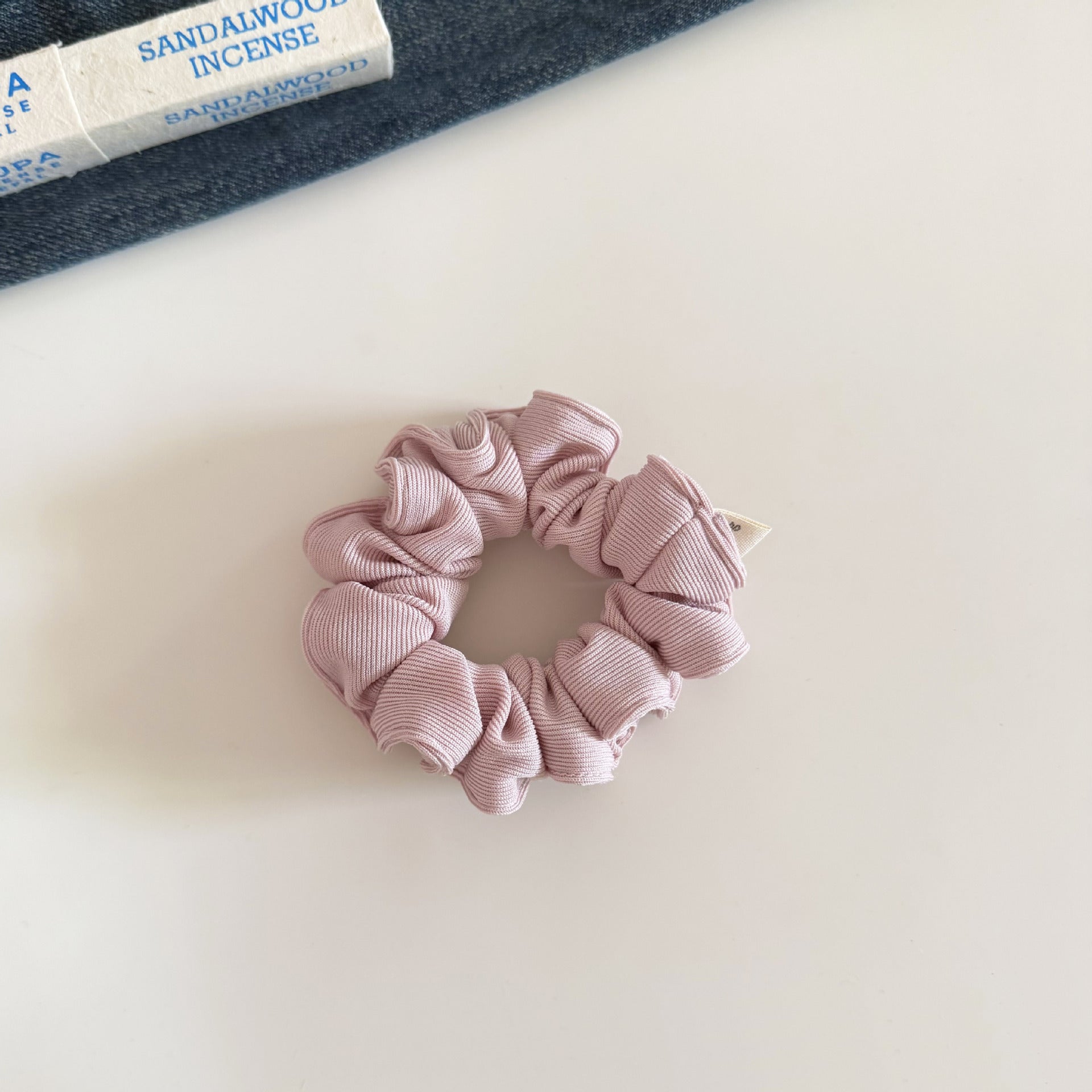 Ribbed Knit Colorful Small Hair Scrunchie MK2BLW6W6HSR11