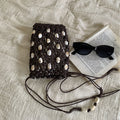 Trendy Hand Made Hollow Beaded Statement Crossbody Bag 8CW6BBG526L
