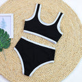 Color Block Sporty Bikini - DippedShop Wholesale - #3699