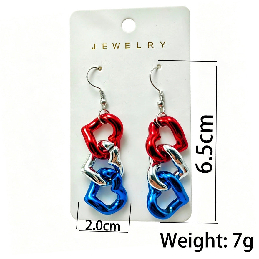 Retro Butterfly Pendant Rhinestones Hook Earring 8ZA6JER194L