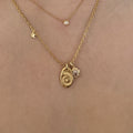 Danity Gold Plated Sea Conch Choker Necklace 6W6JNC379L