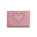 Vintage Heart Shape Metal Stud Wallet 6S10BWB124