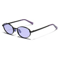 Retro Oval Metal Sunglasses - DippedShop Wholesale - #6163
