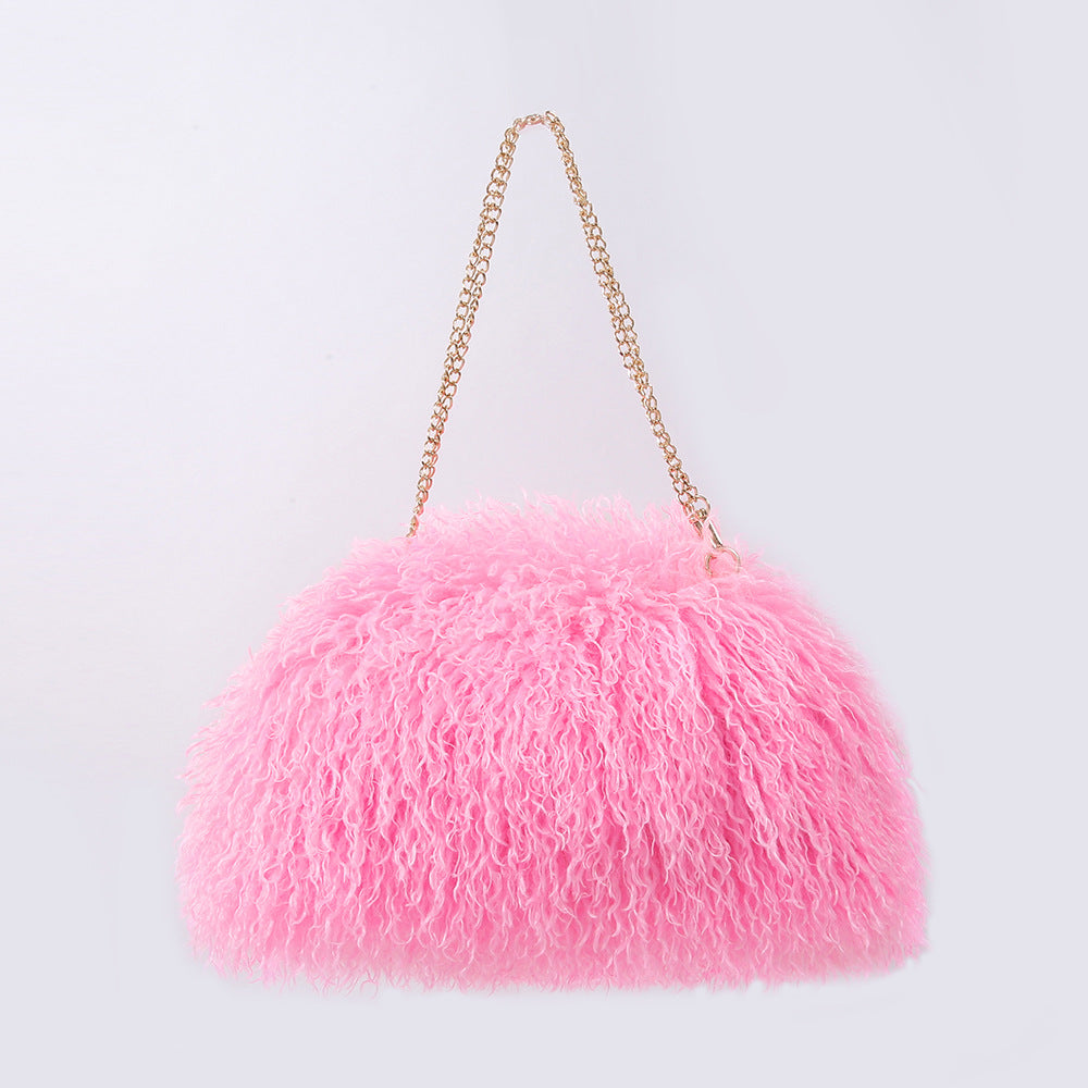 Fuzzy Plush Large Capacity Cloud Shoulder Bag 6W10BBG2348