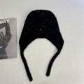 Sequin Fur Knit Trapper Hat - DippedShop Wholesale - #0531