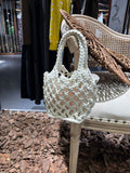 Hand-Woven Solid Handbag - DippedShop Wholesale - #5235