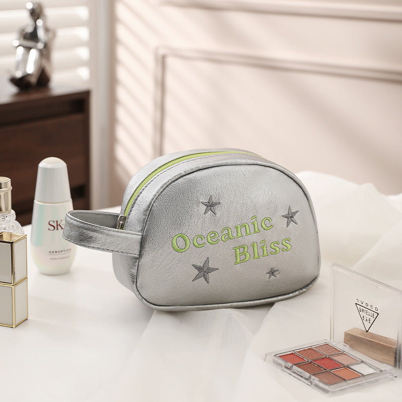 Cute Letter Embroidered Star Cosmetic - DippedShop Wholesale - #8899