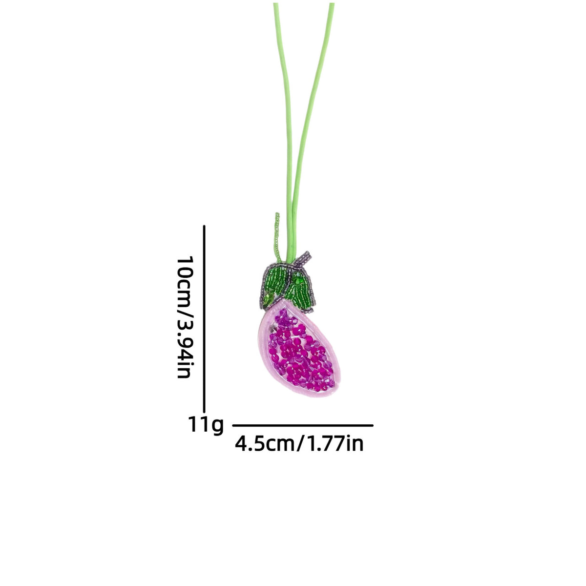Fresh Handmade Beads Cherry Pendant Bag Charm 6W10BBC801