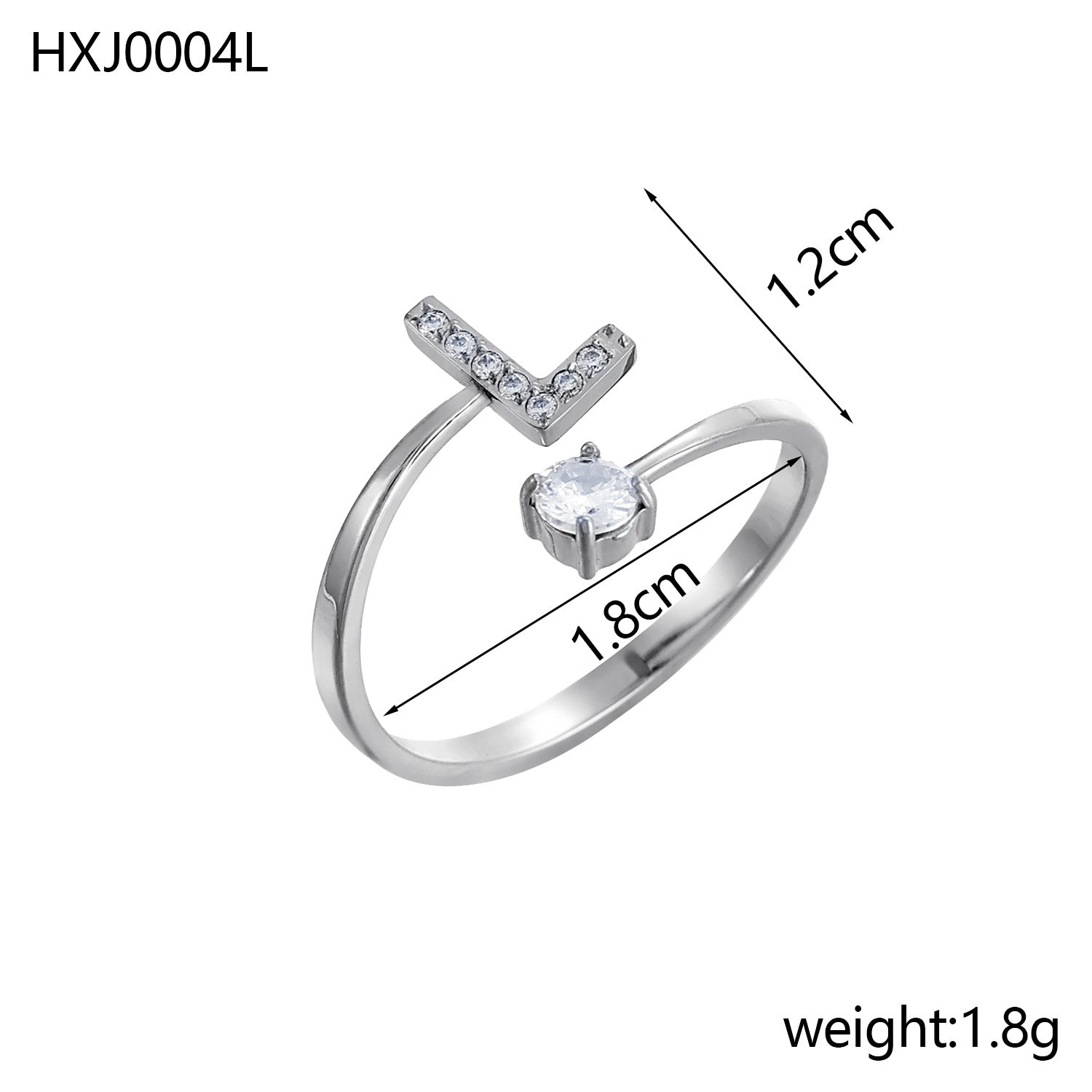 Simple Gold Plated Rhinestone - DippedShop Wholesale - #4483