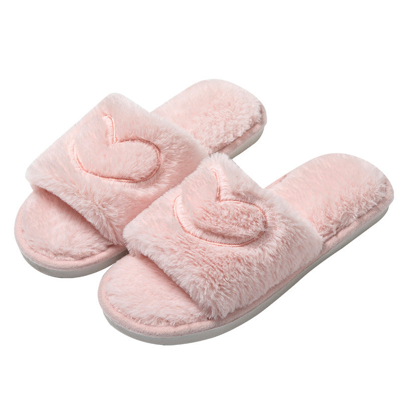 Fuzzy Plush Indoor Slippers - DippedShop Wholesale - #8259