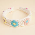 Hippie Floral Knitted Headband - DippedShop Wholesale - #9155