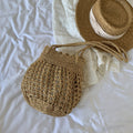 Stylish Solid Color Hollow Handmade Underarm Bag 8CW6BBG527L