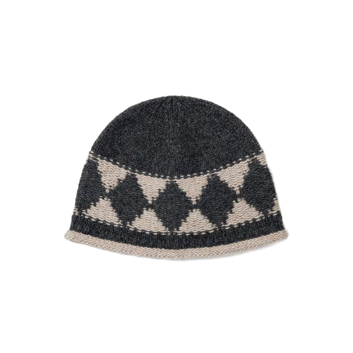 Diamond Jacquard Knit Beanie - DippedShop Wholesale - #5635