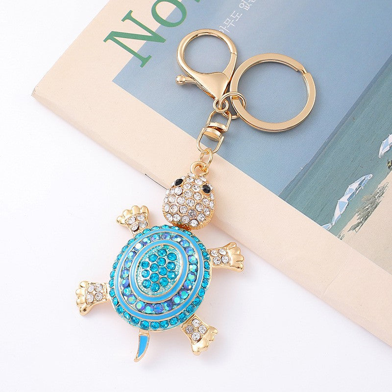 Funny Rhinestones Dolphin Pendant Keychain Bag Charm 6W10BBC632