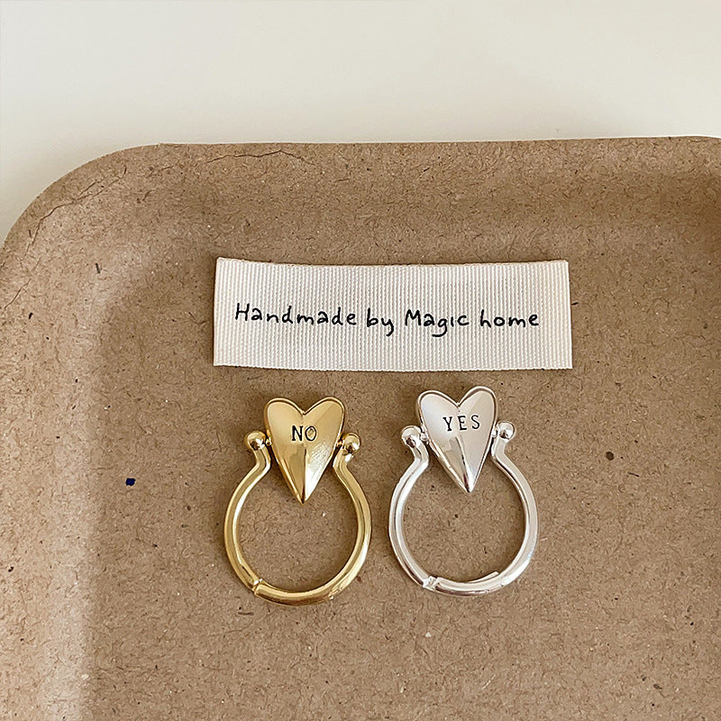 Gold Plated Heart Fidget Ring - DippedShop Wholesale - #1203