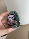 Creative Solid Color Donut Silicone Watch Band 6W6JWA150