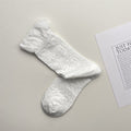 Sweet Bubble Ruffle Cuff Mesh Socks 6W8FSO771