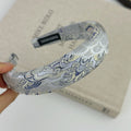 Embroidered Flower Hairband - DippedShop Wholesale - #6787