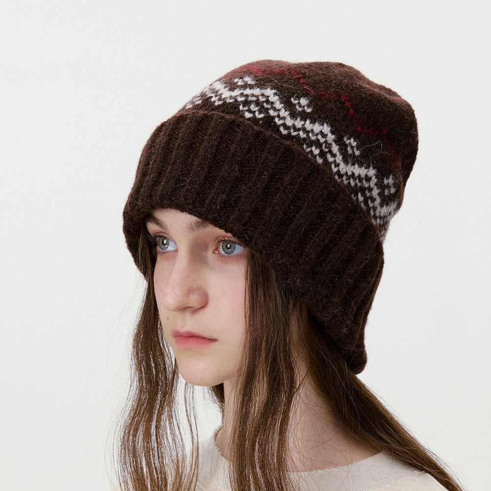 Jacquard Beanie Hat - DippedShop Wholesale - #0819
