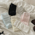 Fresh Solid Color Thin Breathable Scrunch Socks 6W8FSO744