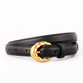 Retro Twisted Design Buckle Jean Leather Belt 6W6JBT159