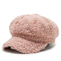 Vintage Faux Lamb Plush Warm Baseball Cap 6W6HAT924