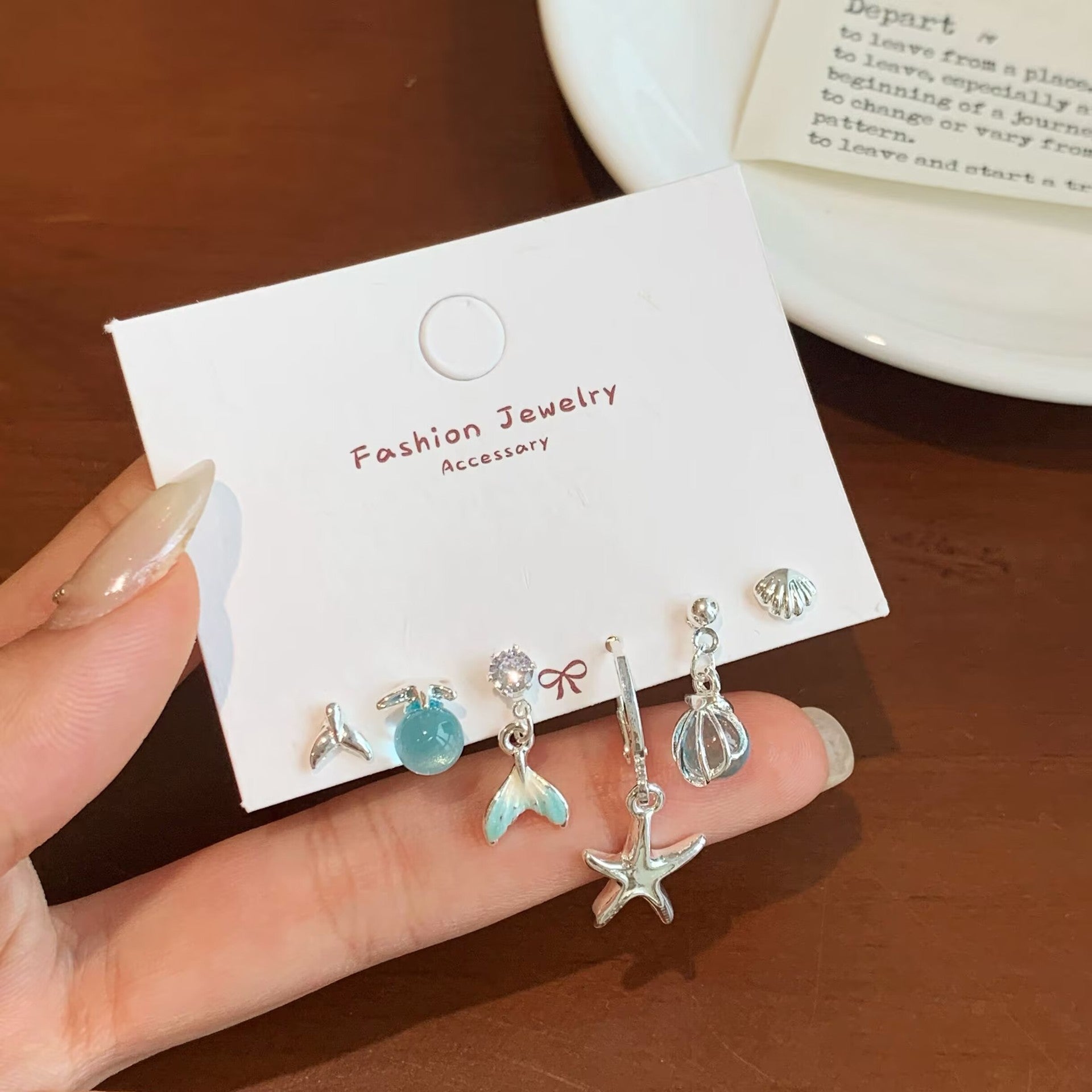 Sea Shell Stud Earrings - DippedShop Wholesale - #1155