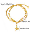 Retro Starfish Shell Charm Lin - DippedShop Wholesale - #6291