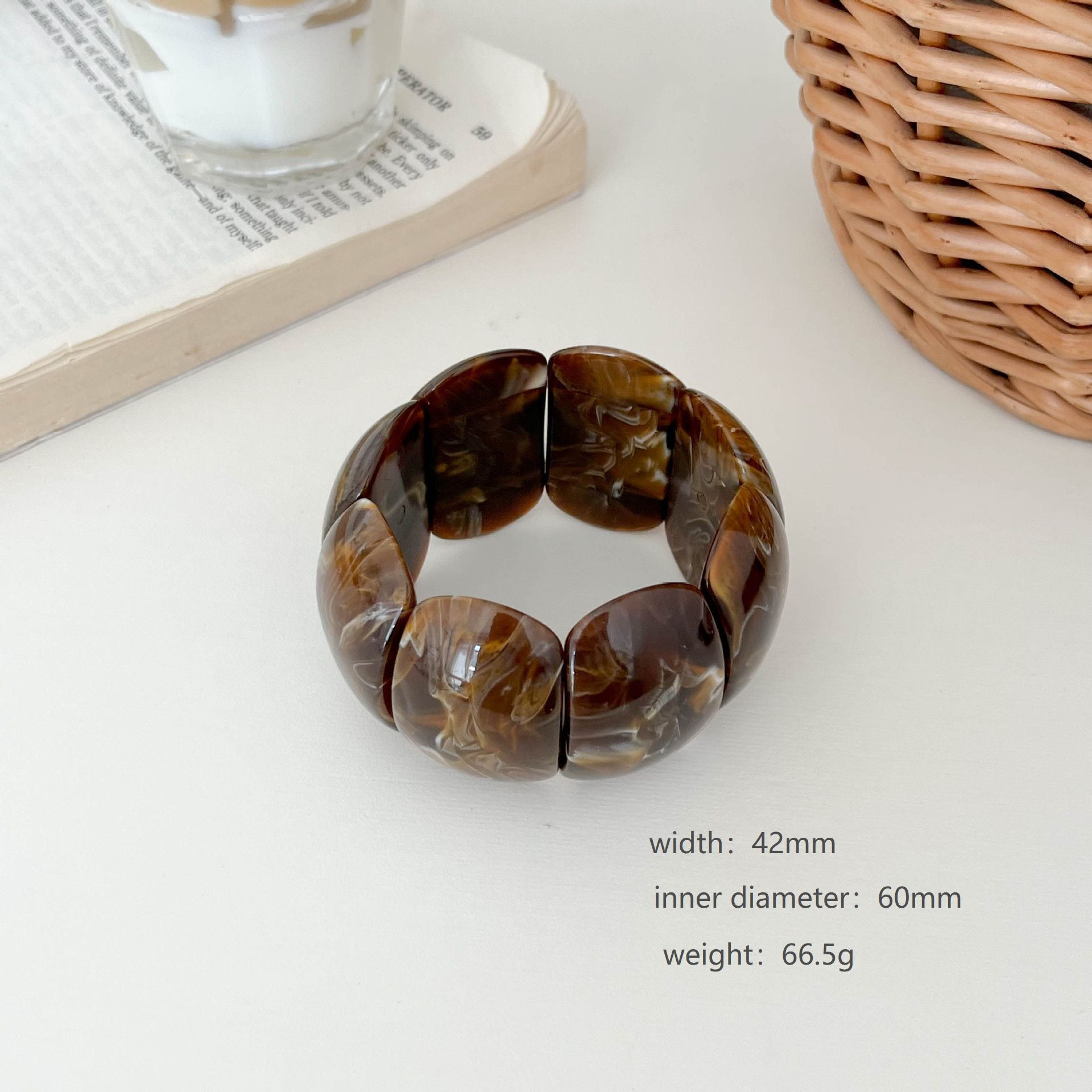 Retro Resin Stackable Geometri - DippedShop Wholesale - #2563