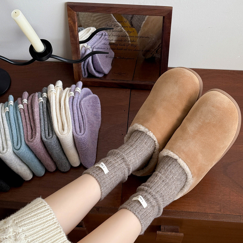 Chunky Knit Slouchy Socks - DippedShop Wholesale - #0787