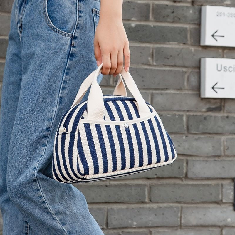 Stylish Striped Pattern Large Capacity Tote Bags 6W10BBG1938