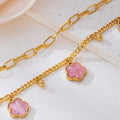 Trendy Gold Plated Four Leaf C - DippedShop Wholesale - #8003