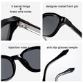 Retro Square Geometric Sunglasses - DippedShop Wholesale - #7011