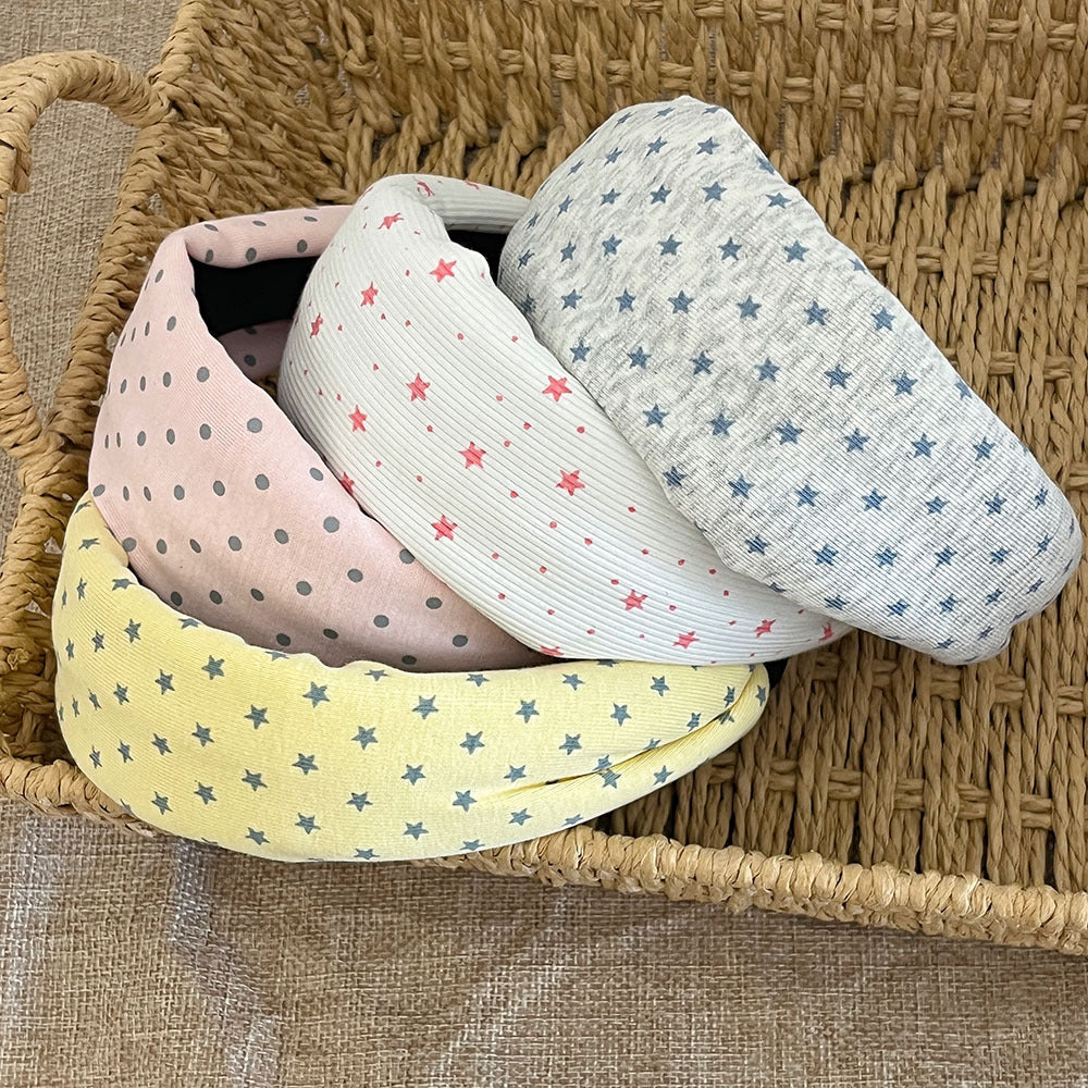 Cute Star Print Wide Non Slip Headband MK2SPM6W6HBD11