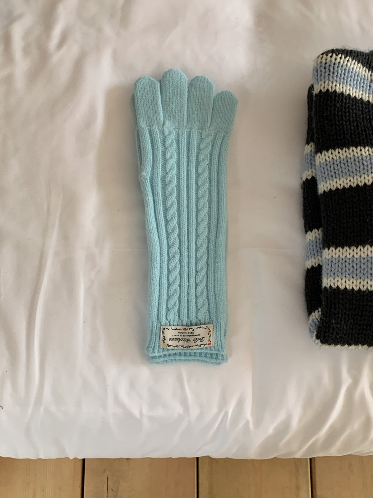 Long Knit Touchscreen Gloves - DippedShop Wholesale - #5235
