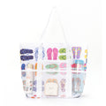 Trendy Mesh Leaf Print Multi-Pockets Storage Bag 8BW6BOB88T