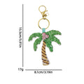 Stylish Handmade Beads Coconut Tree Pendant Keychain 6W10BBC808