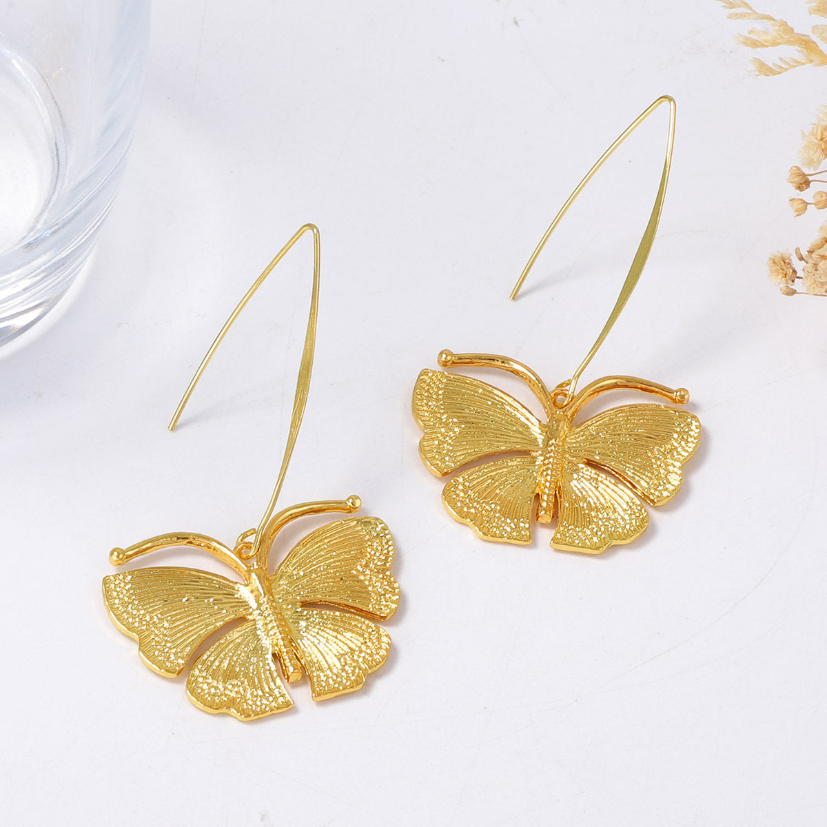 Vintage Butterfly Drop Earrings - DippedShop Wholesale - #6755