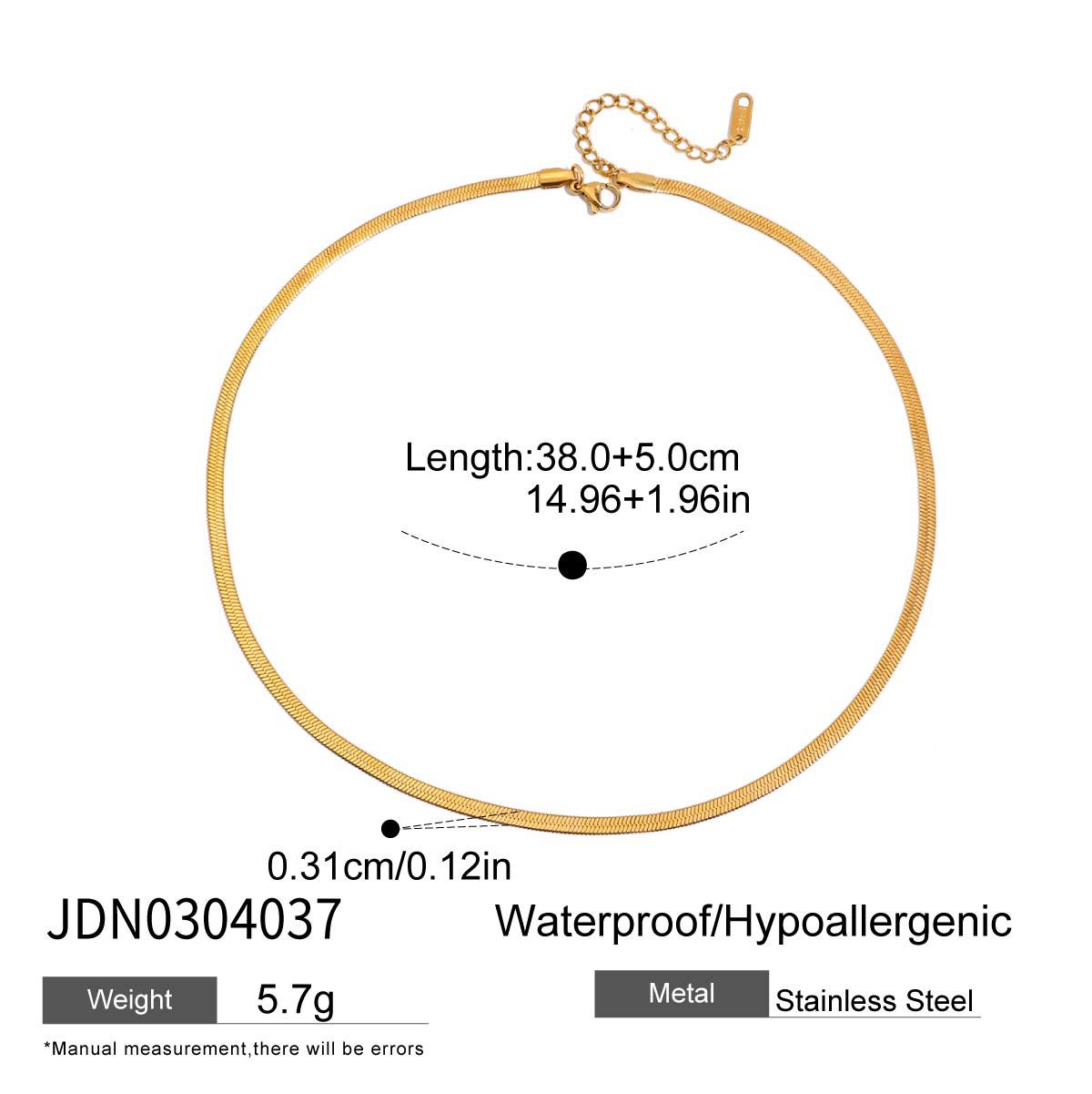 Trendy Cubic Zirconia Paperclip Chain Necklace 6W6JNC425
