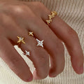Star Rhinestone Open Ring - DippedShop Wholesale - #1427
