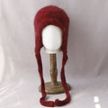 Soft Fuzzy Earflap Knit Hat Chin Ties 6W6HAT705