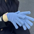 Winter Color Block Touch Screen Knit Gloves 6W6GLO58