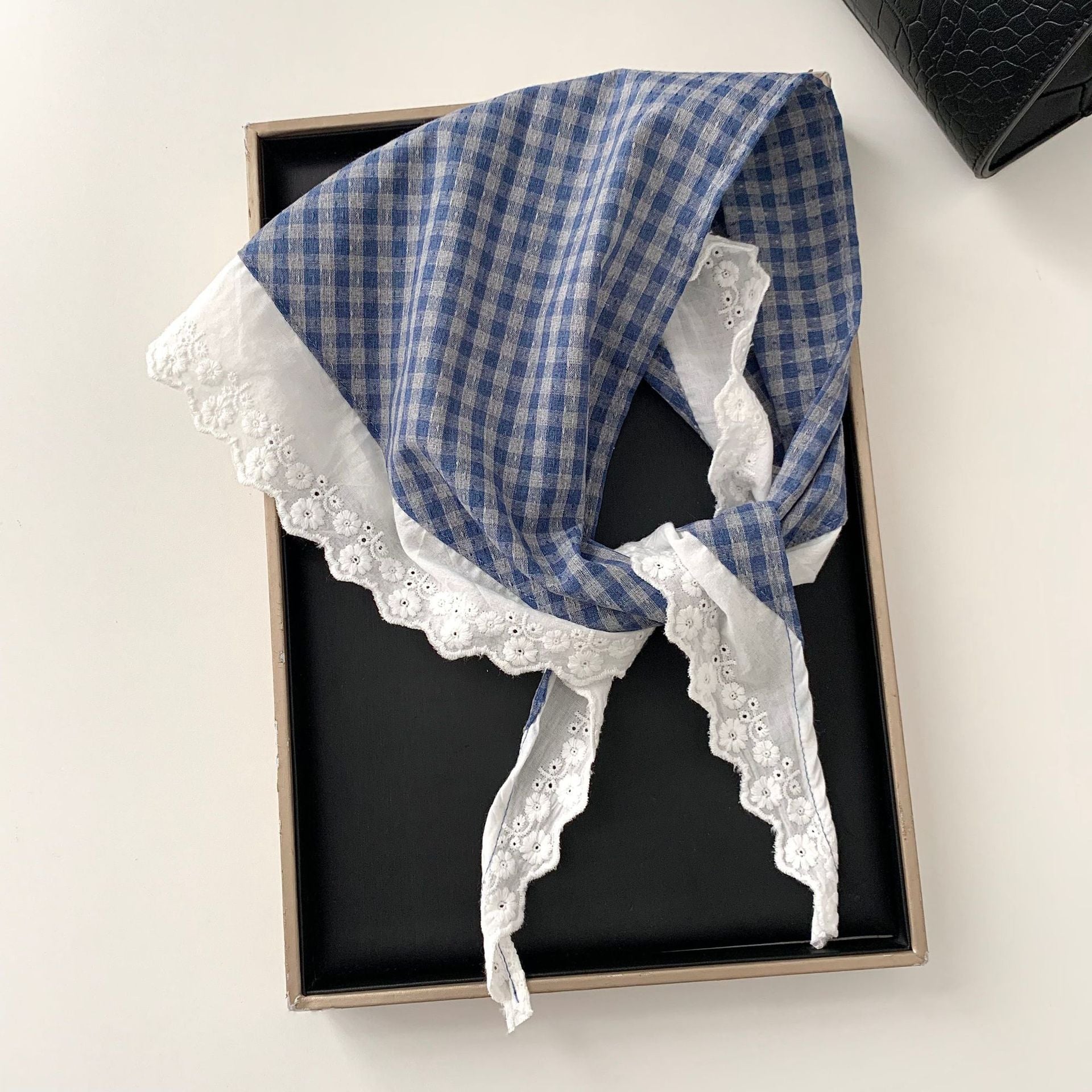 Lace Patchwork Headscarf - DippedShop Wholesale - #3539