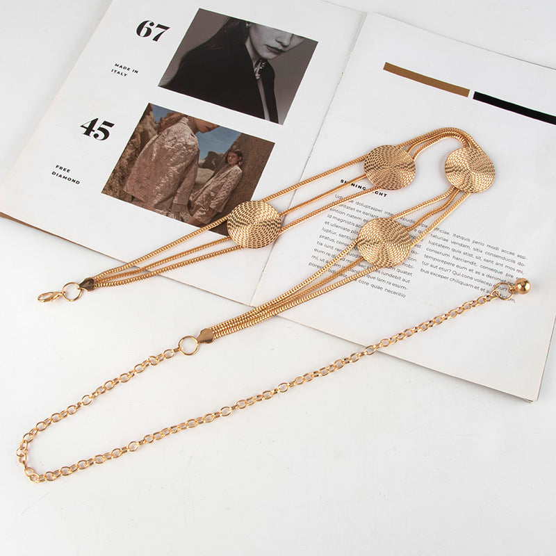 Fashion Gold Plated Link Chain Waist Belt MK2LEEP6W6JBT28